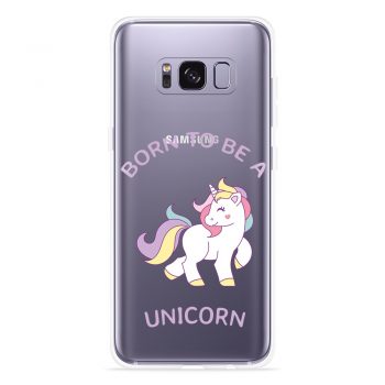 Just in Case Galaxy S8 Hoesje Born to be a Unicorn