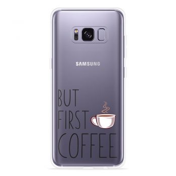 Just in Case Galaxy S8 Hoesje But first coffee
