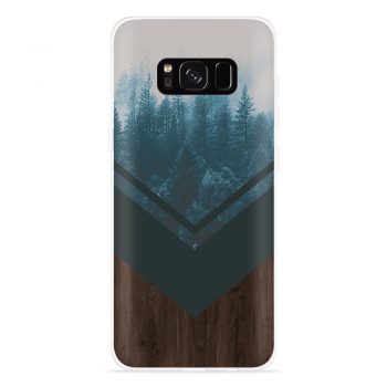 Just in Case Galaxy S8 Hoesje Forest wood