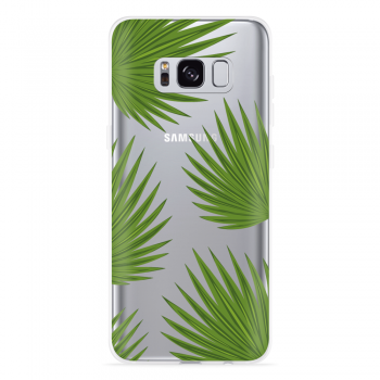 Just in Case Galaxy S8 Hoesje Palm Leaves Large
