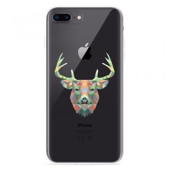 Just in Case iPhone 8 Plus Hoesje Art Deco Deer