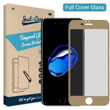 Just in Case Full Cover Tempered Glass Apple iPhone 7 / 8 (Gold)