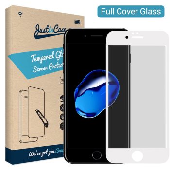 Just in Case Full Cover Tempered Glass Apple iPhone 7 / 8 (White)
