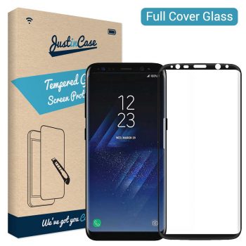 Just in Case Full Cover Tempered Glass Samsung Galaxy S8 (Black)