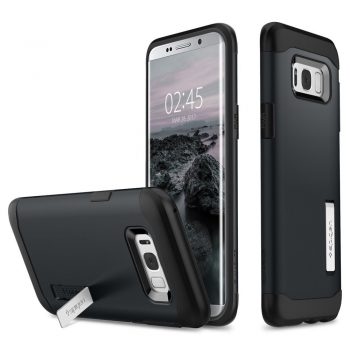 Spigen Slim Armor Samsung Galaxy S8 Case (Metal Slate)