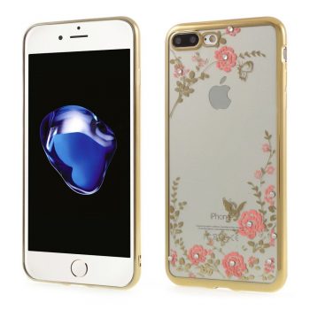 Just in Case Apple iPhone 7 Plus / 8 Plus TPU Case (Gold Flowers)