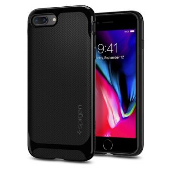 Spigen Neo Hybrid Herringbone Case Apple iPhone 8 Plus (Shiny Black)