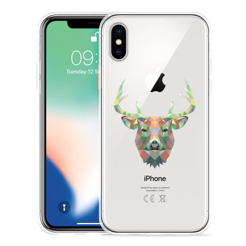 apple-iphone-x-hoesje-art-deco-deer-002