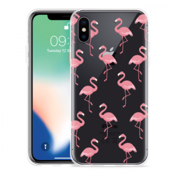 Just in Case Apple iPhone X Hoesje Flamingo