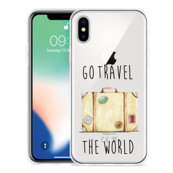 Just in Case Apple iPhone X Hoesje Go Travel The World