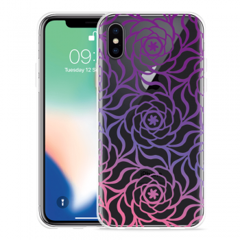 Just in Case Apple iPhone X Hoesje Roses