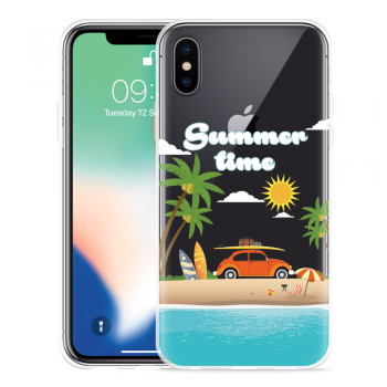 Just in Case Apple iPhone X Hoesje Summer Time