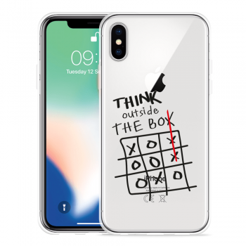 Just in Case Apple iPhone X Hoesje Think outside the Box