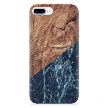 Just in Case iPhone 7 Plus Hoesje Marble Wood
