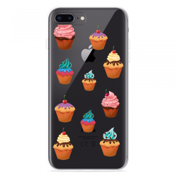 Just in Case iPhone 8 Plus Hoesje Cupcakes