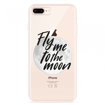Just in Case iPhone 8 Plus Hoesje Fly me to te Moon