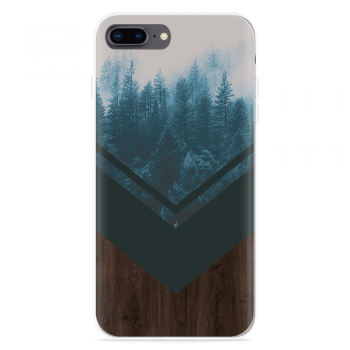 Just in Case iPhone 8 Plus Hoesje Forest wood