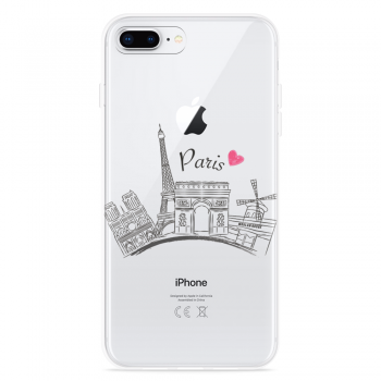Just in Case iPhone 8 Plus Hoesje Parijs