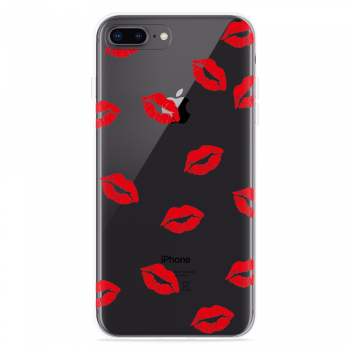 Just in Case iPhone 8 Plus Hoesje Red Kisses