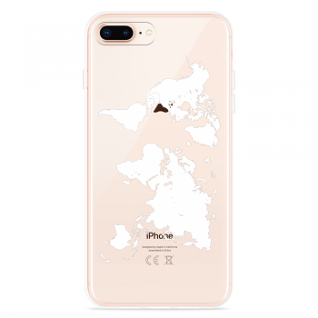 Just in Case iPhone 8 Plus Hoesje World Map