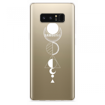 Just in Case Samsung Galaxy Note 8 Hoesje Abstract Moon White