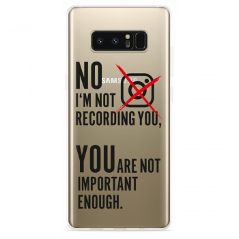 Just in Case Samsung Galaxy Note 8 Hoesje Not recording you