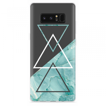 Just in Case Samsung Galaxy Note 8 Hoesje Turquoise Marble Art