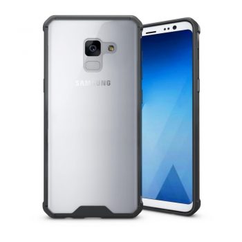 Just in Case Samsung Galaxy A8 (2018) Premium Clear case – Black