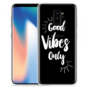 Just in Case Galaxy S9 Hoesje Good Vibes wit
