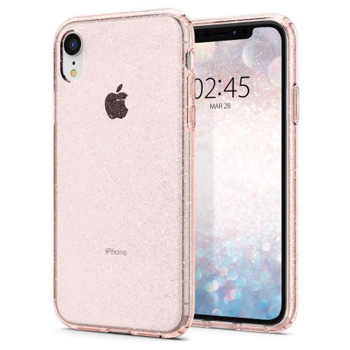 apple-iphone-xr-hoesje-spigen-liquid-crystal-glitter-roze-001