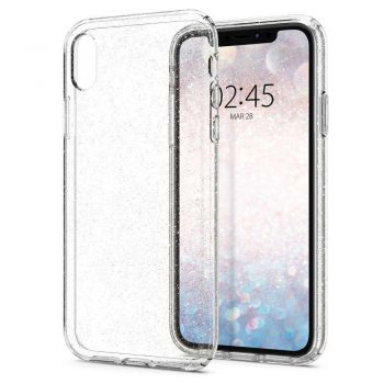 Spigen Liquid Crystal Glitter Case Apple iPhone Xr (Crystal Quartz)