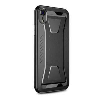 IPAKY Phantom Rhombus Series Soft TPU Case Apple iPhone Xr – Black