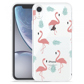Just in Case Apple iPhone Xr Hoesje Flamingo Pattern