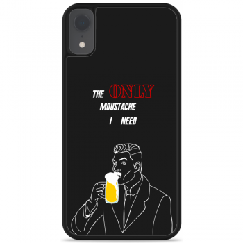 Just in Case iPhone Xr Hardcase hoesje Only Beer Moustache