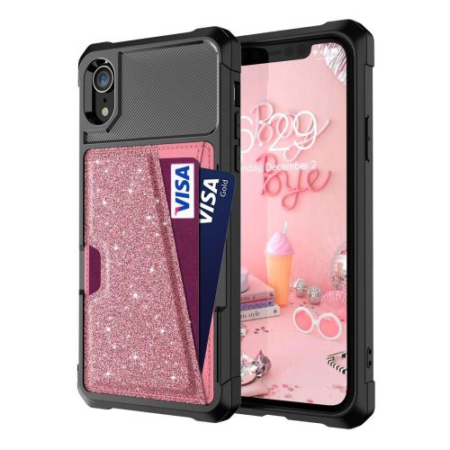 apple-iphone-xr-magnetic-card-holder-hybrid-hoesje-rose-goud-002